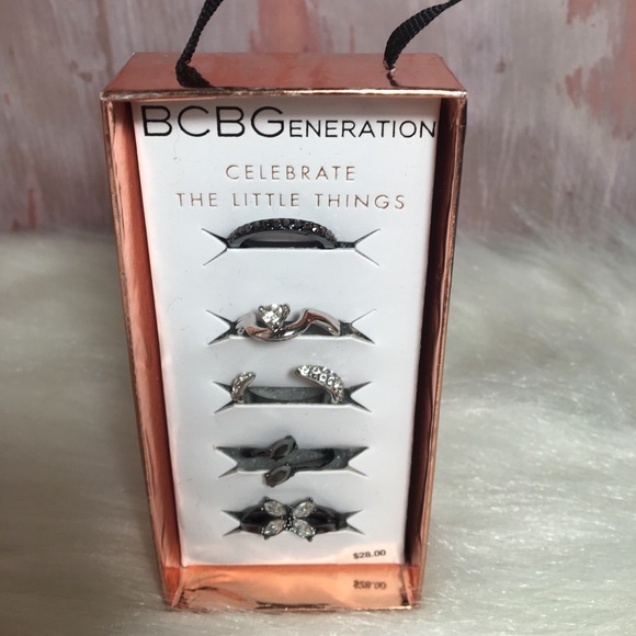 BCBG Stacking Midi Ring Set - Picture 5 of 5